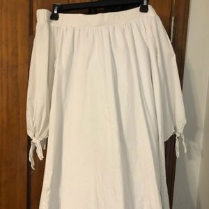 White off the shoulder dress